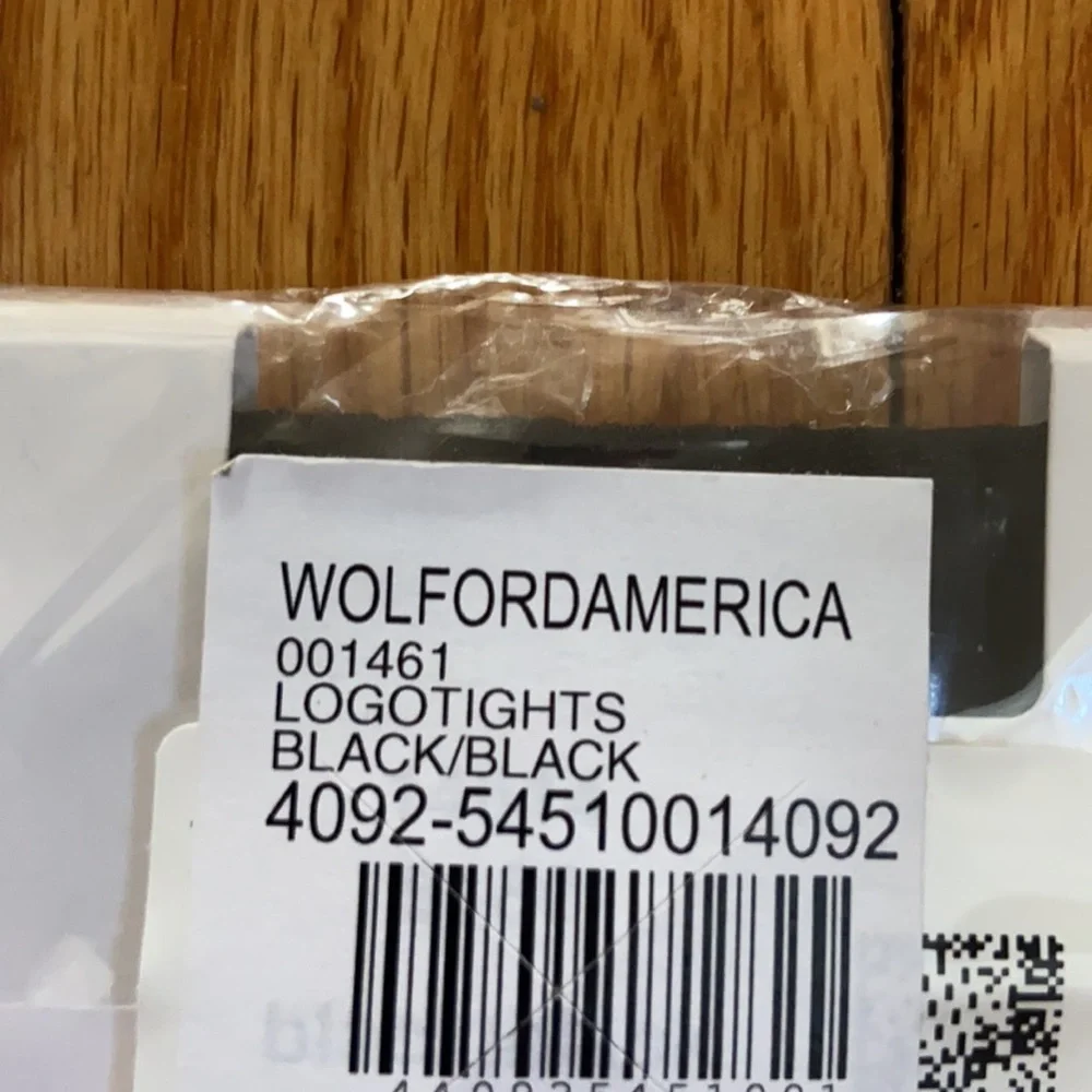 Wolford Logo Tights – Iconic “W” Print – XS NWT